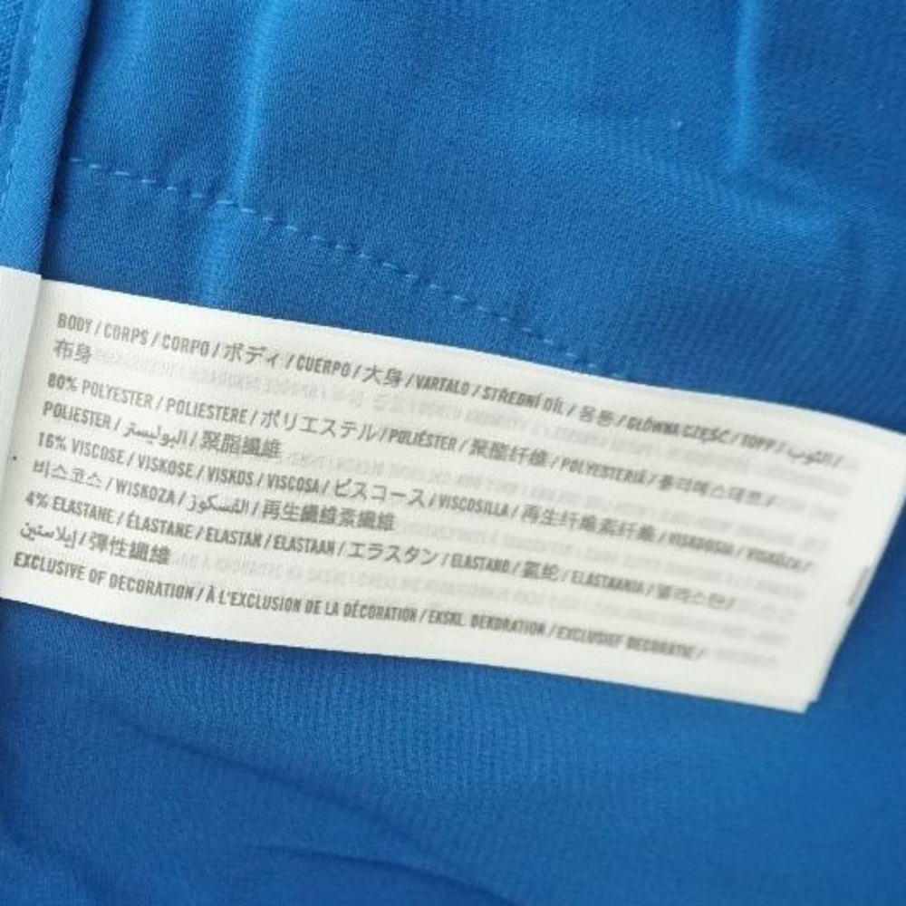 Abercrombie & Fitch Blue Wide Leg Pleated Trousers Dress Pants Size 32/14 - Picture 9 of 10